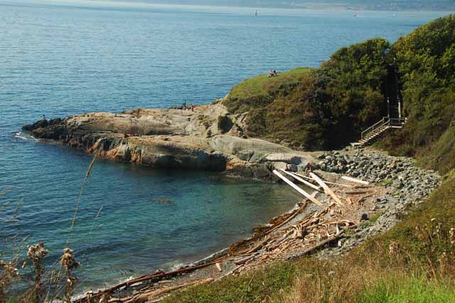 The Dallas Road beach walk